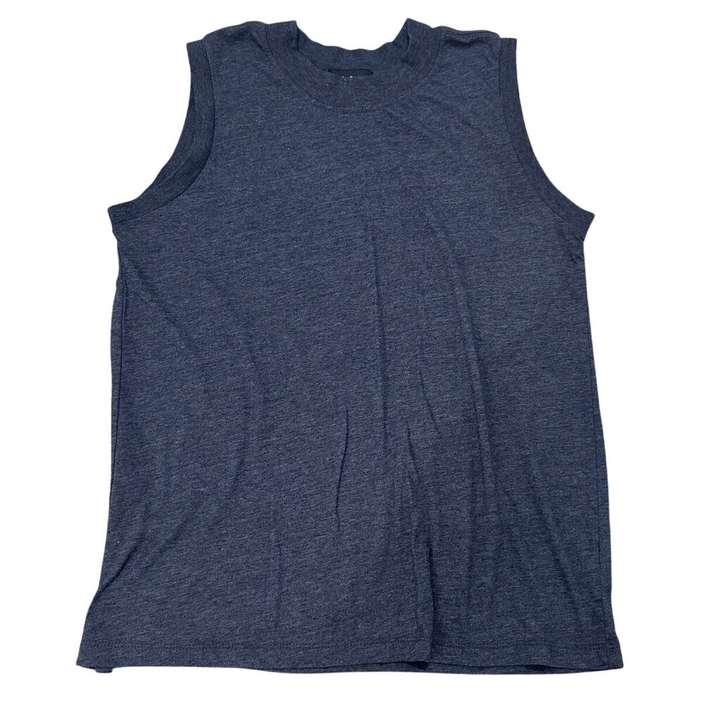 Richer Poorer Relaxed Muscle Tank Heather Charcoal Grey Organic Cotton Size M